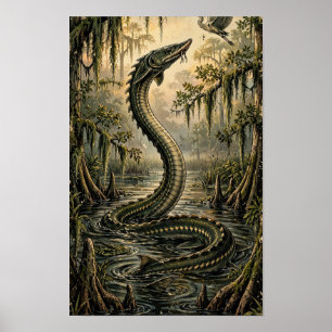Altamaha-ha Georgia River Monster Local Legends Po Poster