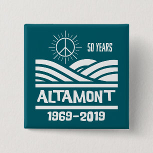 Altamont Speedway 1969-2019 50th Anniversary 15 Cm Square Badge