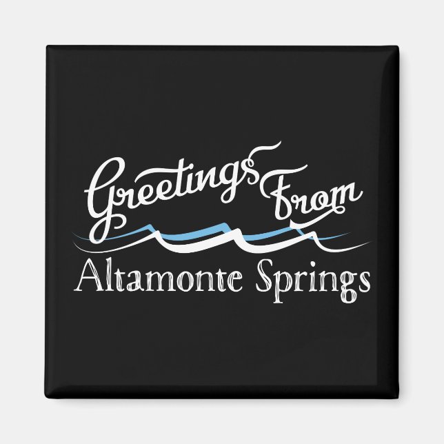 Altamonte Springs Water Waves Magnet (Front)