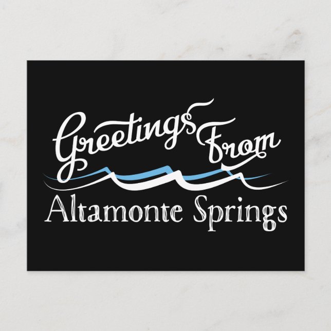 Altamonte Springs Water Waves Postcard (Front)