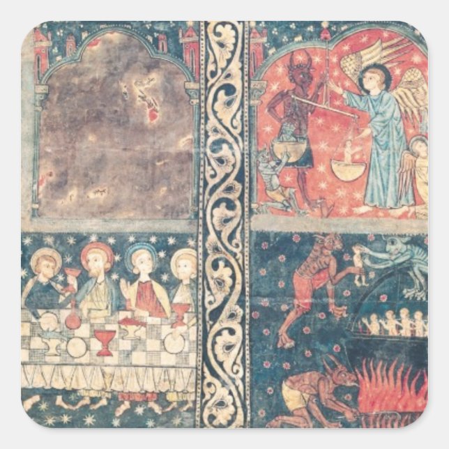 Altar frontal of St. Michael Square Sticker (Front)