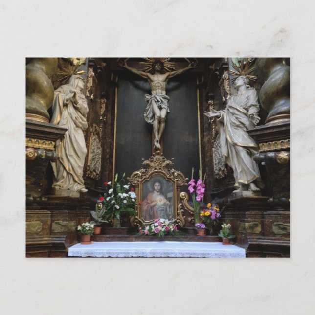 Altar in Prague Postcard (Front)