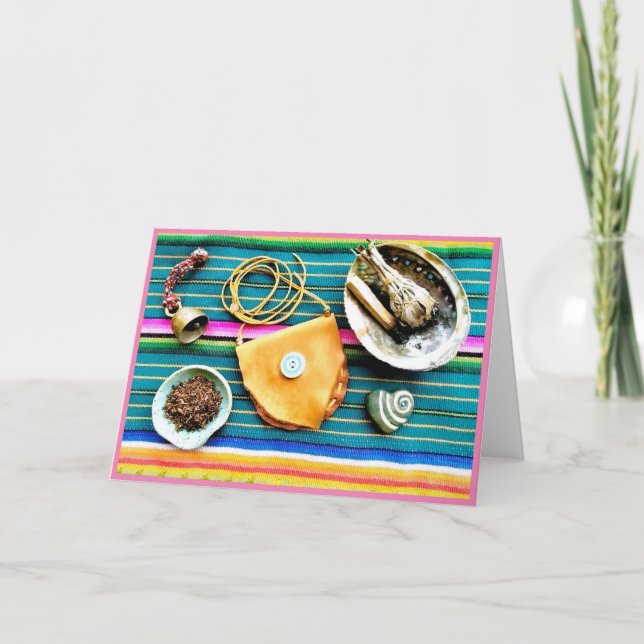 Altar Items Folded Greeting Card (Front)