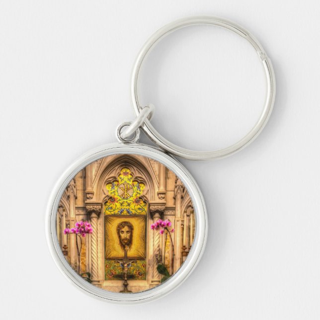 Altar Of The Holy Face St Patrick's Cathedral New Key Ring (Front)