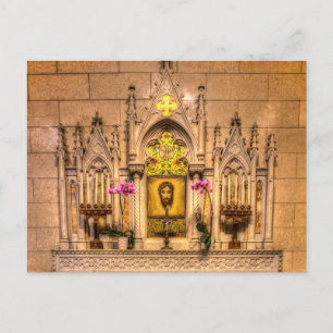 Altar Of The Holy Face St Patrick's Cathedral NY Holiday Postcard