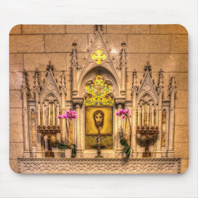 Altar Of The Holy Face St Patrick's Cathedral NY Mouse Pad (Front)