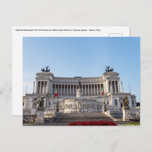 Altare della Patria at early morning - Rome, Italy Postcard (Front/Back)