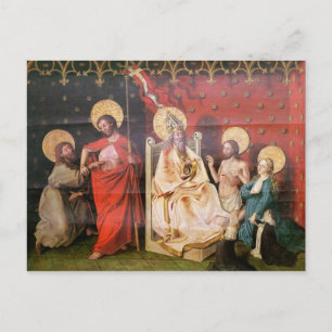 Altarpiece depicting Christ with St. Thomas Postcard