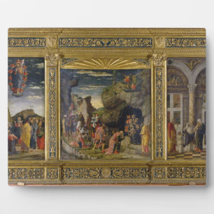 Altarpiece depicting the Ascension, the Adoration Plaque