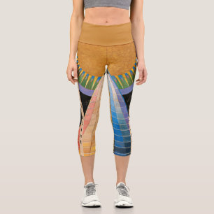 Altarpiece, Group X, No.1 by Hilma af Klint Capri Leggings