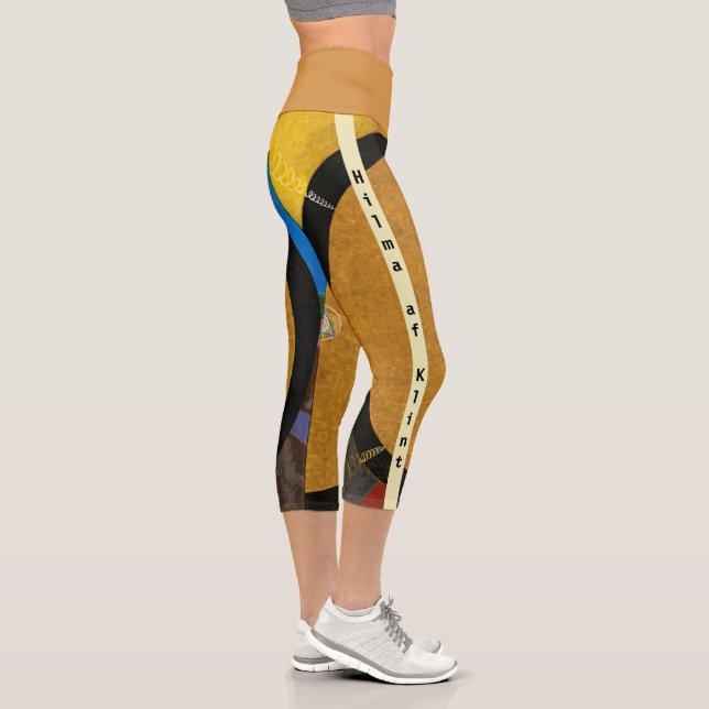  Altarpiece, Group X, No.3 by Hilma af Klint Capri Leggings (Right)