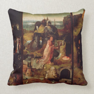 Altarpiece of the Hermits (oil on panel) Cushion