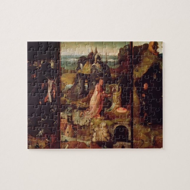 Altarpiece of the Hermits (oil on panel) Jigsaw Puzzle (Horizontal)