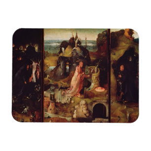 Altarpiece of the Hermits (oil on panel) Magnet