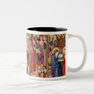 Altarpiece of the Seven Joys of the Virgin Two-Tone Coffee Mug