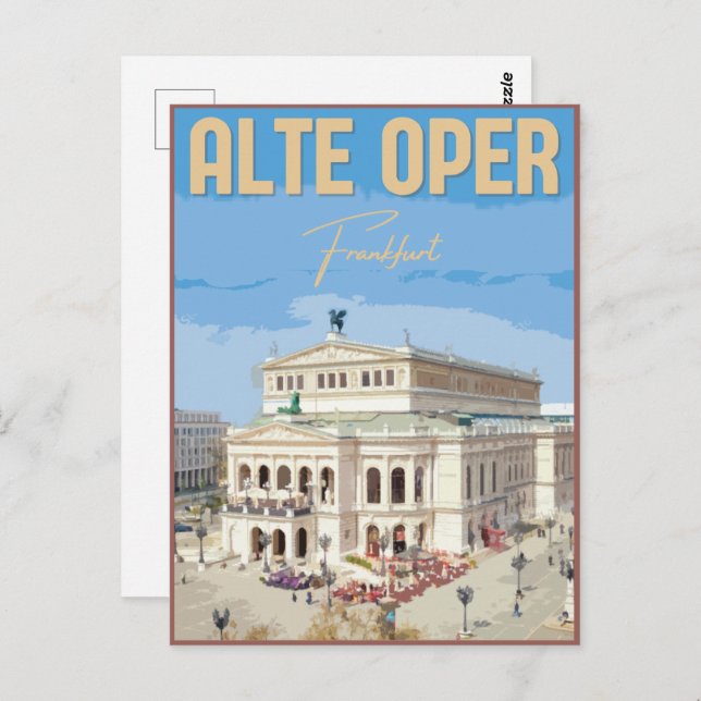 Alte Oper Frankfurt Old Opera House germany Postcard (Front/Back)