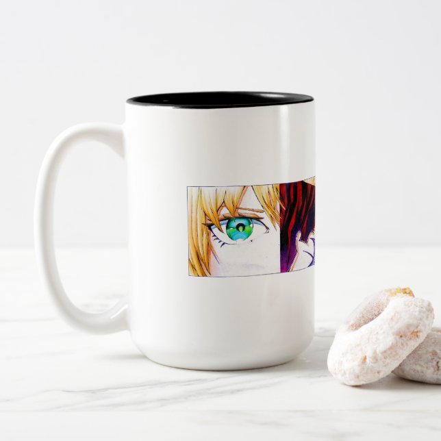 Alter sabre Two-Tone coffee mug (With Donut)