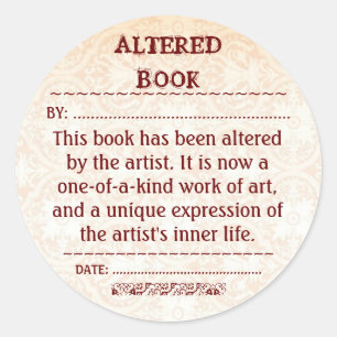 Altered Book sticker