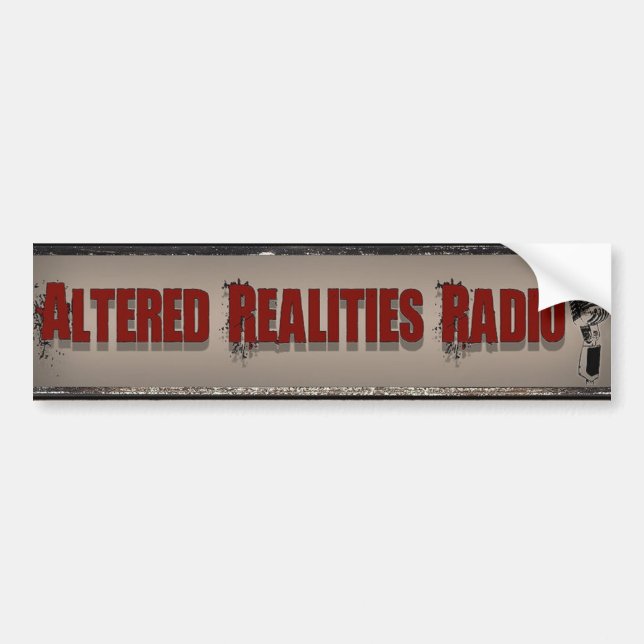 Altered Realities Radio Logo Bumper Sticker (Front)