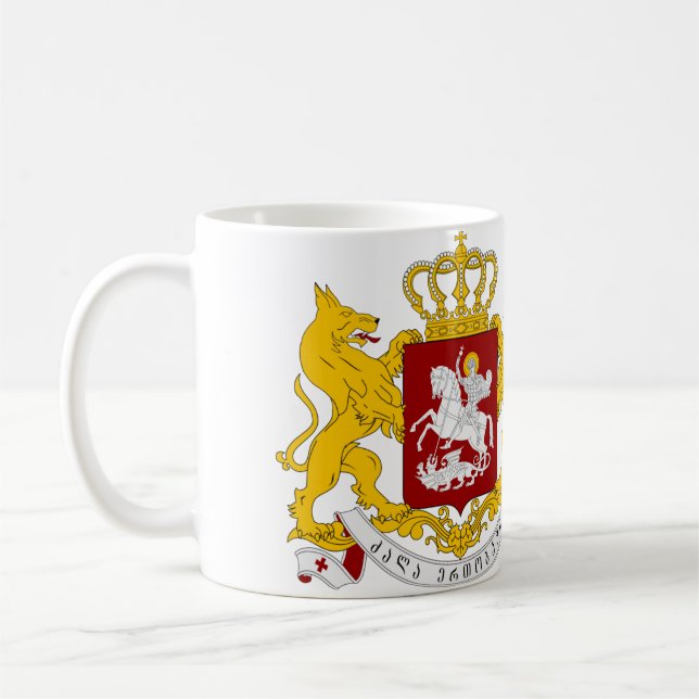 Alternate Coat Of Arms Georgia Coffee Mug (Left)