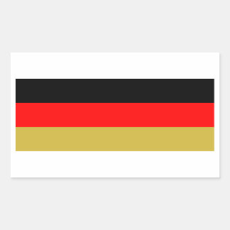 Alternate German Tricolour Rectangular Sticker