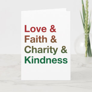 Alternate Kind Words Holiday Card