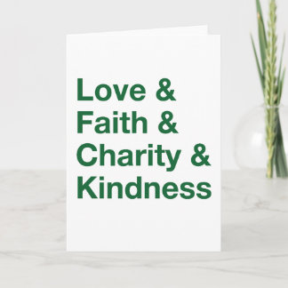Alternate Kind Words Holiday Card (Green)