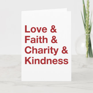 Alternate Kind Words Holiday Card (Red)