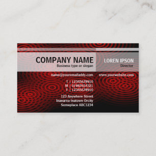 Alternate Tones - Electric Rain (Maroon) Business Card
