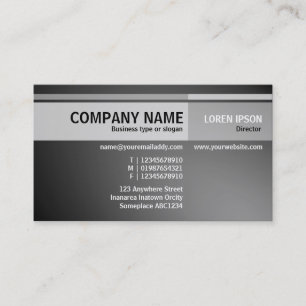 Alternate Tones - Illuminated - Grey Business Card