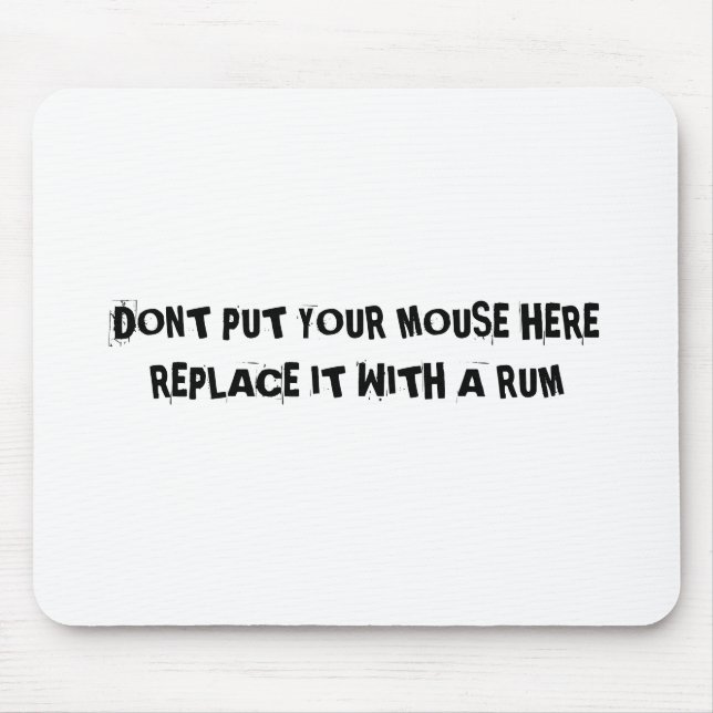 ALTERNATE USE FOR A MOUSE PAD (Front)