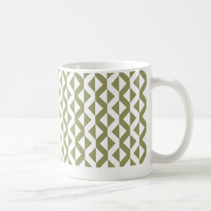 Alternate ZigZags - Khaki and White Coffee Mug