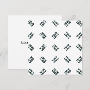 Alternating Business Logo or Image Pattern White Card