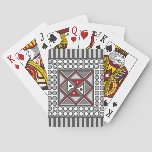 Alternating Geometric Classic Playing Cards (Back)