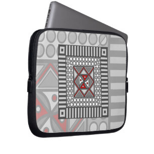 Alternating Geometric Laptop Case