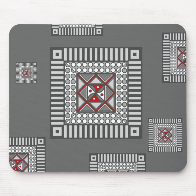 Alternating Geometric Mousepad (Front)