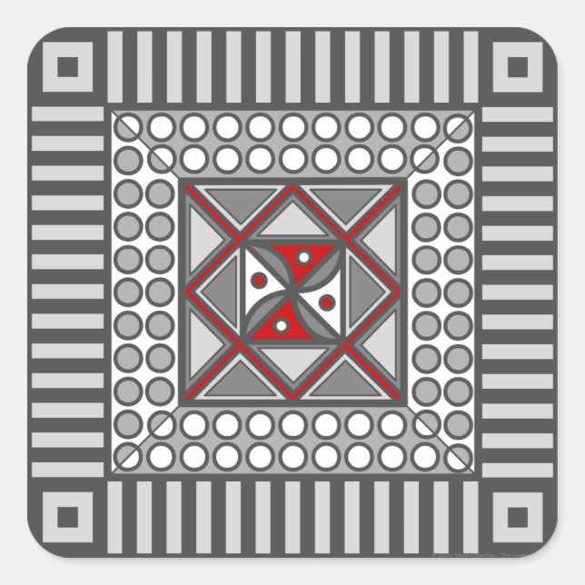 Alternating Geometric Sticker (Front)