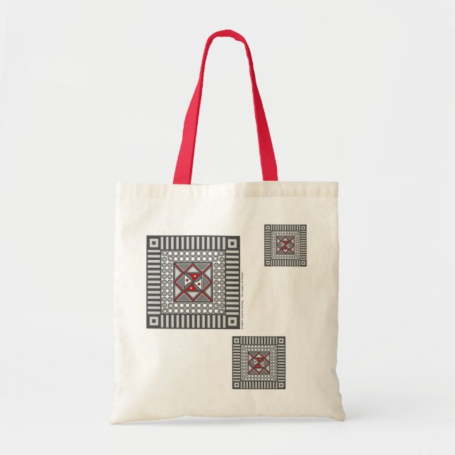 Alternating Geometric Tote Bag (Front)
