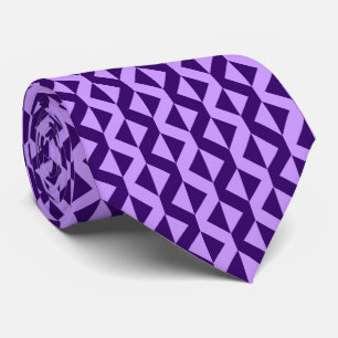 Alternating X - Easter Purple on Deep Purple Tie