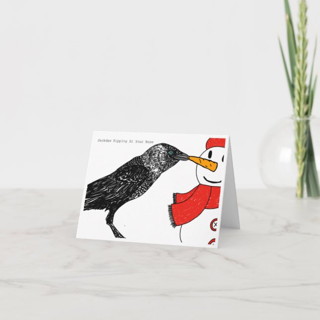 Alternative Christmas Card - Jackdaw (Front)