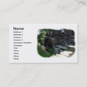 Alternative Energy - Grist Mill Power Business Card