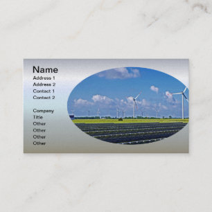 Alternative Energy - Solar and Wind Business Card