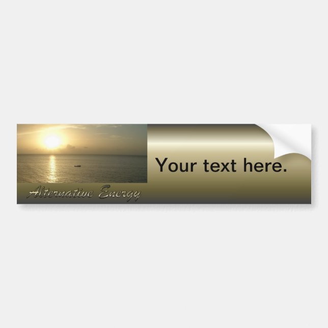 Alternative Energy - The Green Power Bumper Sticker (Front)
