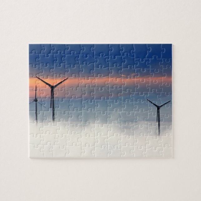 Alternative Energy - Wind Power in the Clouds Jigsaw Puzzle (Horizontal)