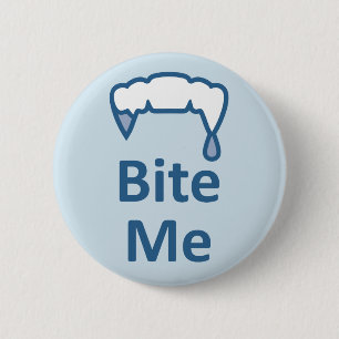 Alternative Gothic Emo facebook BITE ME badge