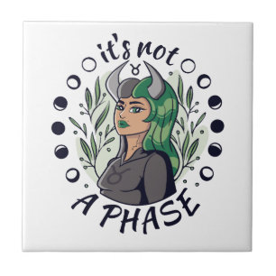 Alternative Gothic Girl Art It's Not a Phase Ceramic Tile