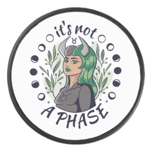 Alternative Gothic Girl Art It's Not a Phase  Hockey Puck