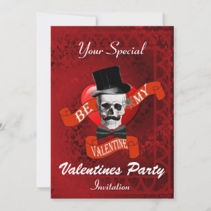 Alternative gothic Valentines party Invitation