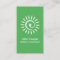 Alternative green energy consultant business card