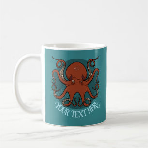 Alternative Octopus Artwork Add Your Text Design Coffee Mug